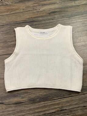 12th Tribe Knit Sleeveless Top Sz L